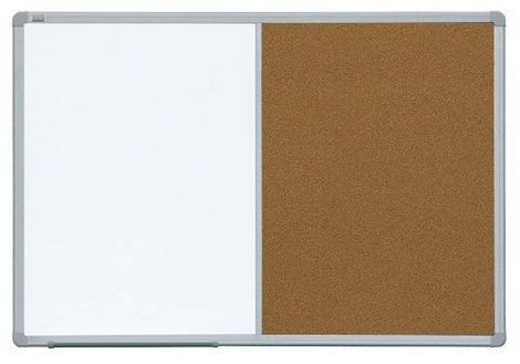 Доска комбинированная магнитно-маркерная/пробковая 2х3 ALU23  60x90 см - №1