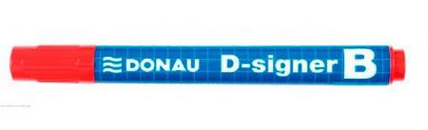 Маркер для досок DONAU D-SIGNER B, 2-4 мм, красный - №1
