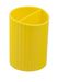 Подставка для ручек пластиковая круглая ZiBi, желтая - №1