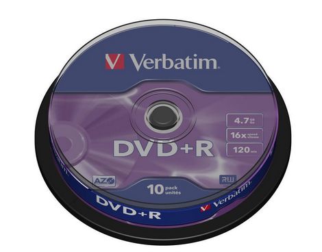 Диск DVD-R, 4.7Gb, 16х, Cake(10), Silver - №1