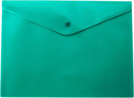 Папка-конверт на кнопке Buromax А4, 170 мкм, зеленая - №1