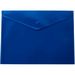 Папка-конверт на кнопке Buromax А5, 170 мкм, синяя - №1
