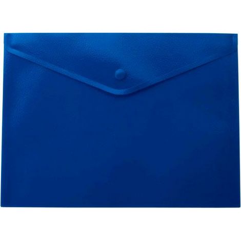 Папка-конверт на кнопке Buromax А5, 170 мкм, синяя - №1