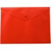 Папка-конверт на кнопке Buromax А5, 170 мкм, красная - №1