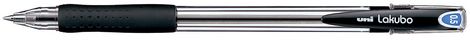 Ручка шариковая uni LAKUBO micro 0.5 мм, черная - №1