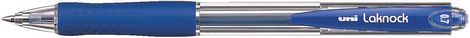 Ручка шариковая автоматическая uni LAKNOCK fine 0.7 мм, синяя - №1