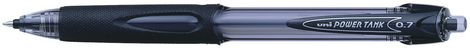 Ручка шариковая автоматическая uni POWER TANK 0.7мм, черная - №1