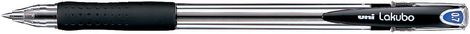 Ручка шариковая uni LAKUBO fine 0.7 мм, черная - №1