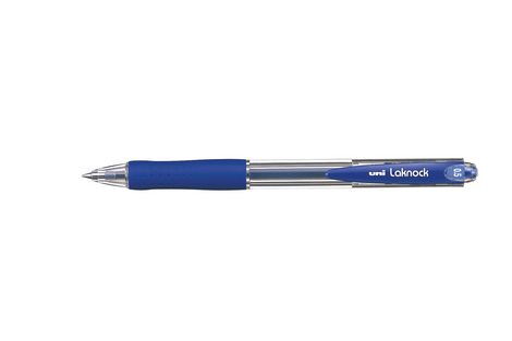 Ручка шариковая автоматическая uni LAKNOCK micro 0.5мм, синяя - №1