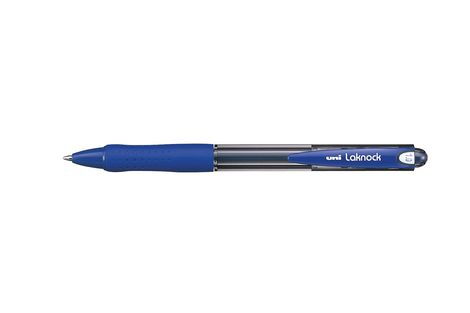 Ручка шариковая автоматическая uni LAKNOCK medium 1.0мм, синяя - №1