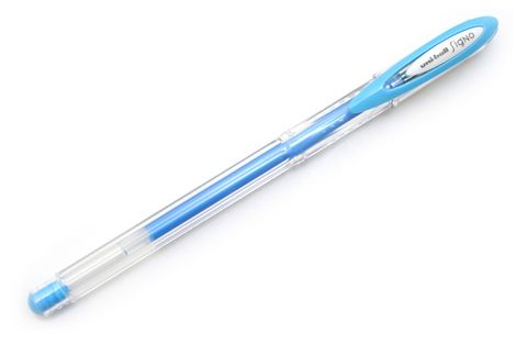 Ручка гелевая uni-ball Signo ANGELIC COLOUR 0.7мм, синяя - №1