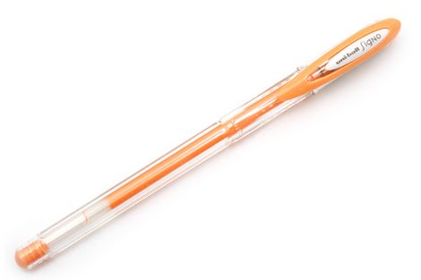 Ручка гелевая uni-ball Signo ANGELIC COLOUR 0.7мм, оранжевая - №1
