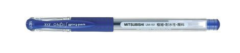 Ручка гелевая uni-ball Signo DX 0.38мм, синяя - №1