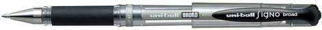 Ручка гелевая uni-ball Signo BROAD 1 мм, черная - №1