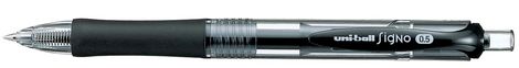 Ручка гелевая автоматическая Signo RETRACTABLE micro 0.5мм, черная - №1