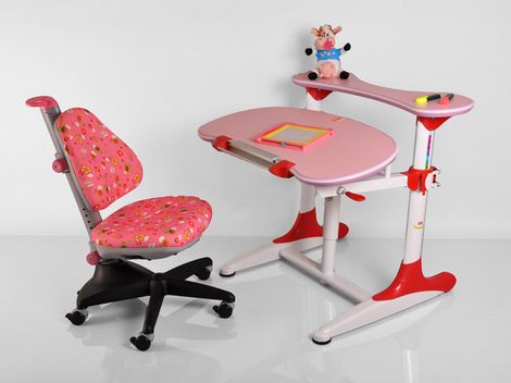 Детский стол Mealux BD-306 WR розовый - №2