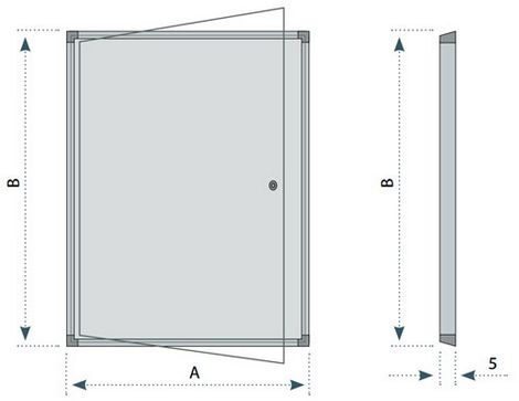 Доска-витрина магнитно-маркерная 4xA4 модель 4 - №7