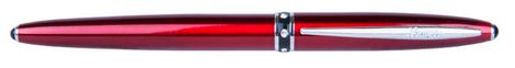 Комплект из перьевой и  ручки-роллера "Elegance", красный, в подарочном футляре (распродажа) - №5