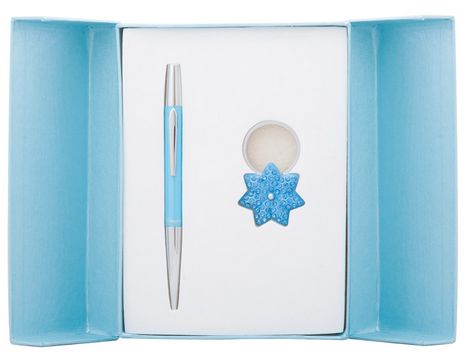 Набор подарочный "Star": ручка шариковая + брелок, синий - №1