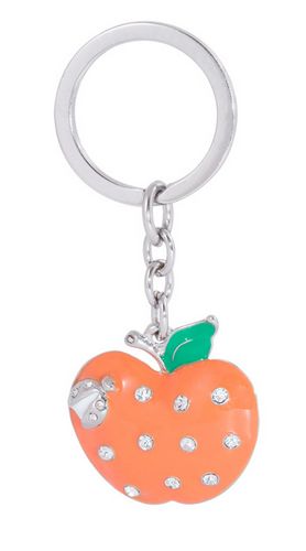 Набор подарочный"Apple": ручка шариковая + брелок, оранжевый - №2