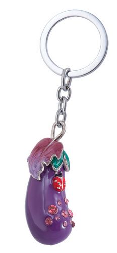 Набор подарочный"Aubergine": ручка шариковая + брелок, фиолетовый - №2