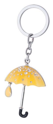 Набор подарочный "Umbrella": ручка шариковая + брелок, желтый - №3