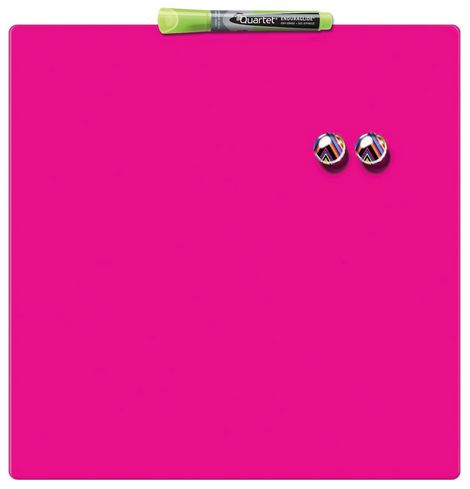Доска магнитно-маркерная REXEL Quartet Color  36х36 см, розовая - №1