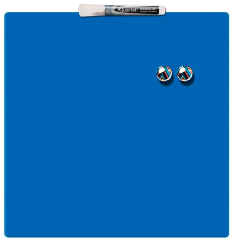 Доска магнитно-маркерная REXEL Quartet Color  36х36 см, синяя - №1