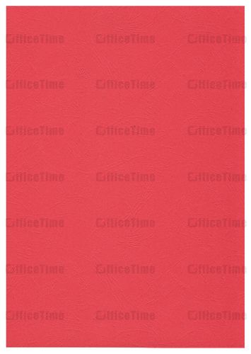Обложки А4 картонные "под кожу" 230 г, красные, 100 шт - №1