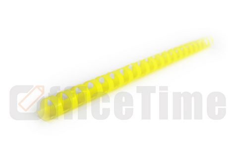 Пластиковая пружина 12 мм, желтая, 100 шт - №1