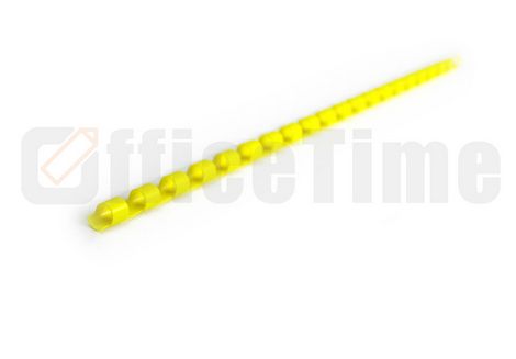 Пластиковая пружина 6 мм, желтая, 100 шт - №1