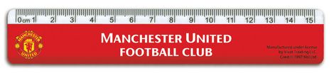 Линейка пластиковая, 15 см, Manchester United - №1