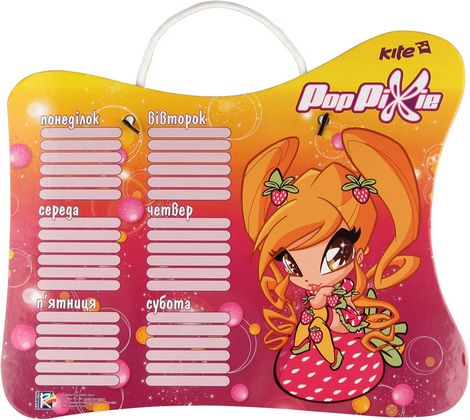 Доска с расписанием уроков (маркер в комплекте) Pop Pixie - №1