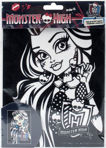 Раскраска B6 с бархатом, Monster High - №2