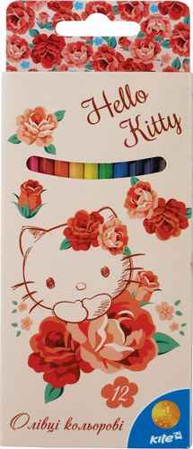 Карандаши цветные Kite Hello Kitty, 12 цветов - №1