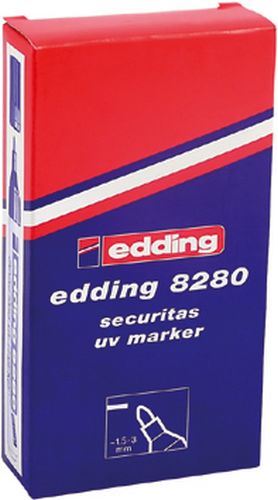 Маркер перманентный для скрытой маркировки Securitas UV е-8280, edding, бесцветный - №2