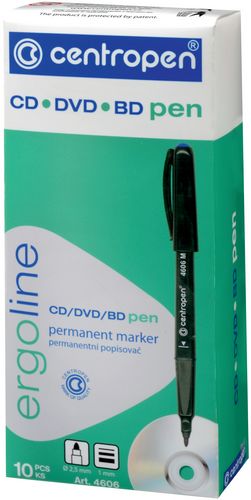 Маркер для дисков CD-Pen ergoline 4606, Centropen, зеленый - №2