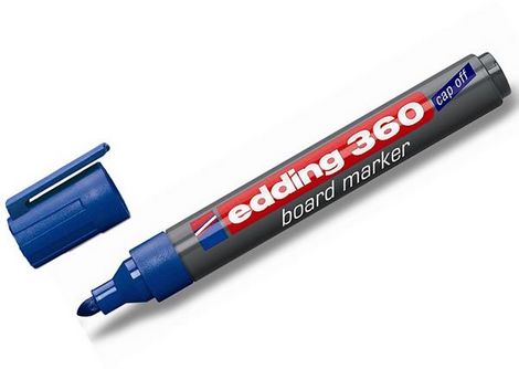 Маркер для досок edding e-360, 1.5-3 мм, синий - №1