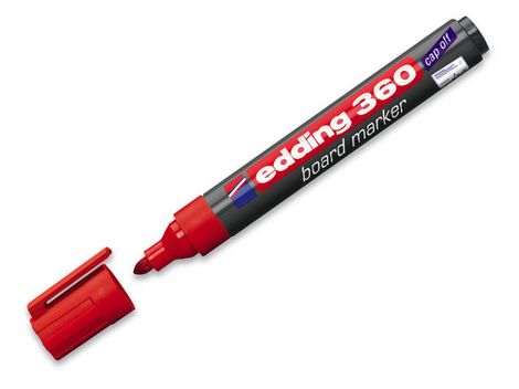 Маркер для досок edding e-360, 1.5-3 мм, красный - №1