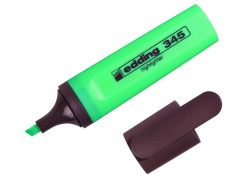 Текстовый маркер e-345, edding, зеленый - №1