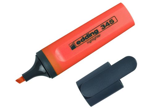 Текстовый маркер e-345, edding, оранжевый - №1