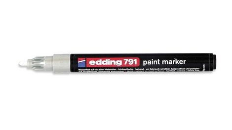 Лак-маркер Paint e-791, edding, серебряный - №1