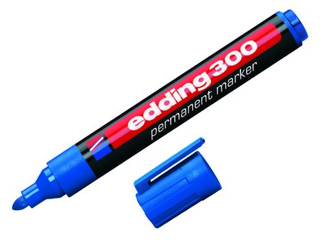 Маркер перманентный e-300, edding, синий - №1