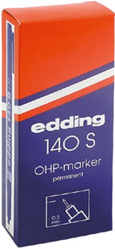 Маркер перманентный OHP e-140 S, edding, красный - №2