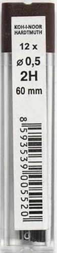 Грифели для механических карандашей 2Н, 0.5 мм (4152.2Н) - №1