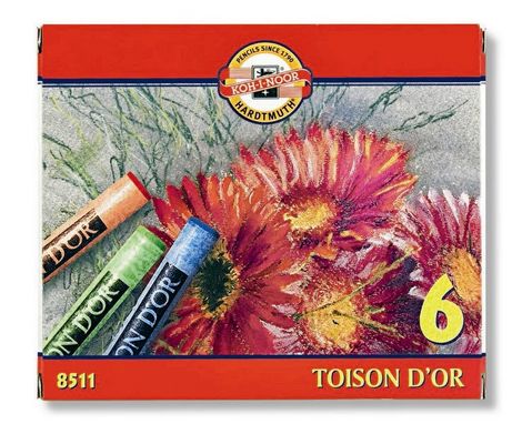 Пастельные мелки Toison D'or 8511, 6 цветов - №1