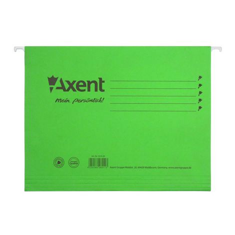 Файл подвесной А4, картон, зеленый - №1