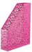 Лоток для бумаг вертикальный BAROCCO, 338x248x70 мм, металлический, розовый - №1
