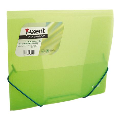 Папка на резинках Axent В5, 450 мкм, зеленая - №2