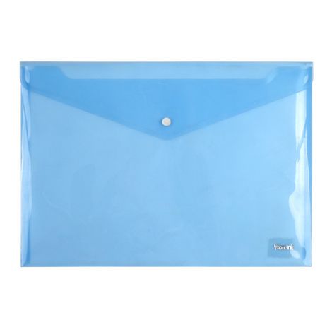Папка-конверт на кнопке Axent А4, 180 мкм, синяя - №1